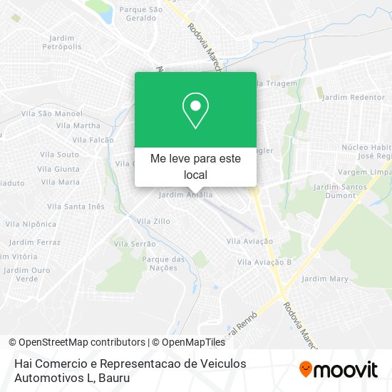 Hai Comercio e Representacao de Veiculos Automotivos L mapa