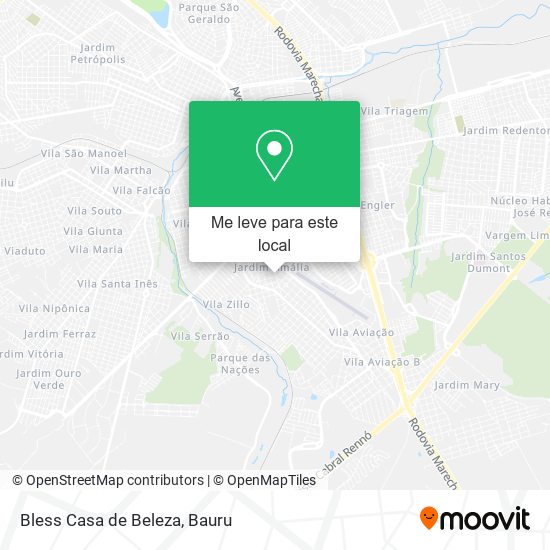 Bless Casa de Beleza mapa