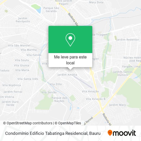 Condomínio Edificio Tabatinga Residencial mapa