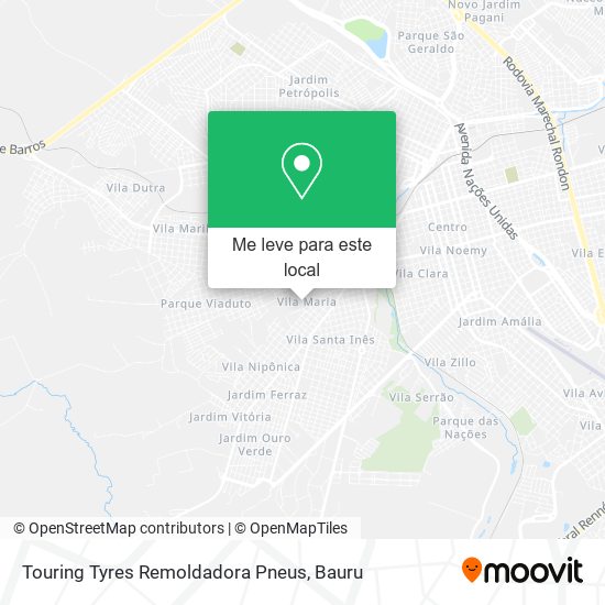 Touring Tyres Remoldadora Pneus mapa