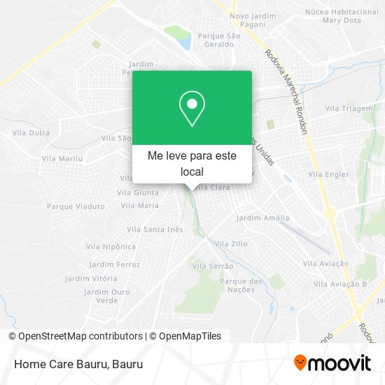 Home Care Bauru mapa