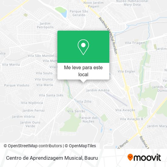 Centro de Aprendizagem Musical mapa