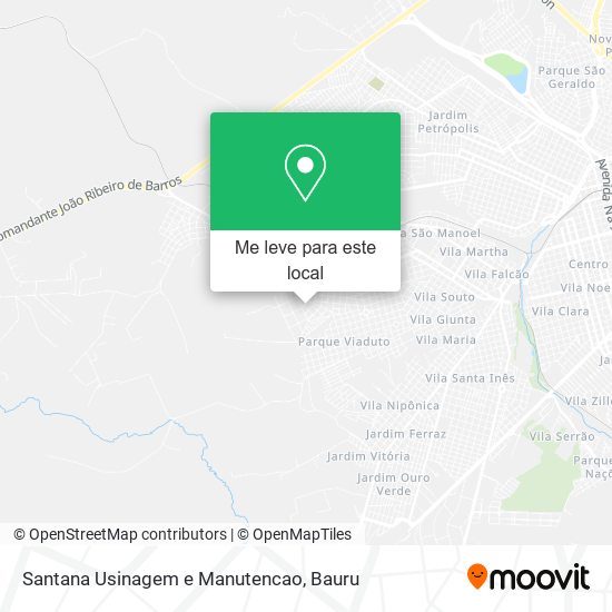 Santana Usinagem e Manutencao mapa