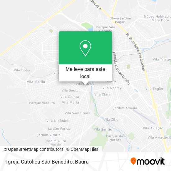 Igreja Católica São Benedito mapa