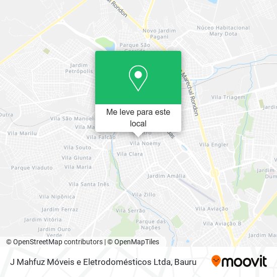 J Mahfuz Móveis e Eletrodomésticos Ltda mapa