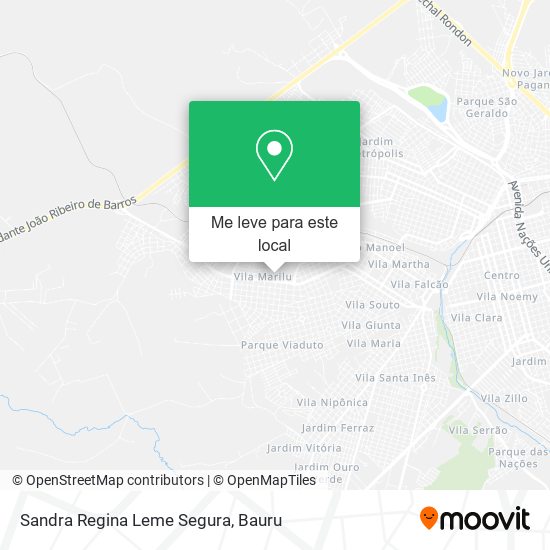 Sandra Regina Leme Segura mapa