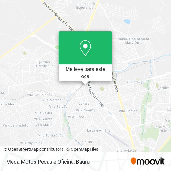 Mega Motos Pecas e Oficina mapa