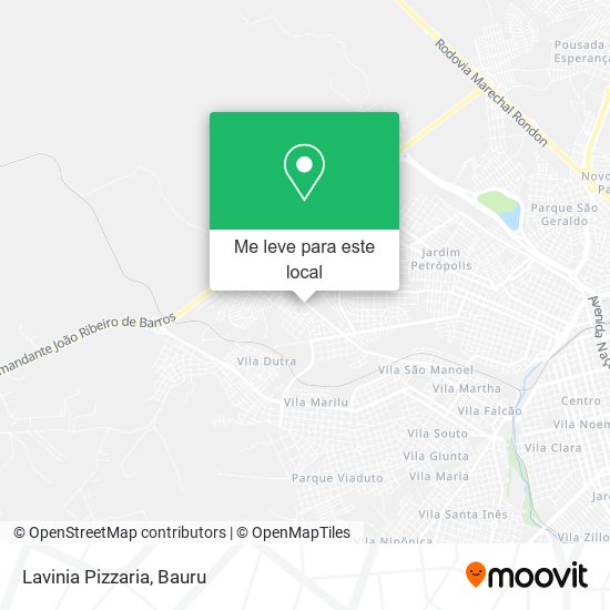 Lavinia Pizzaria mapa