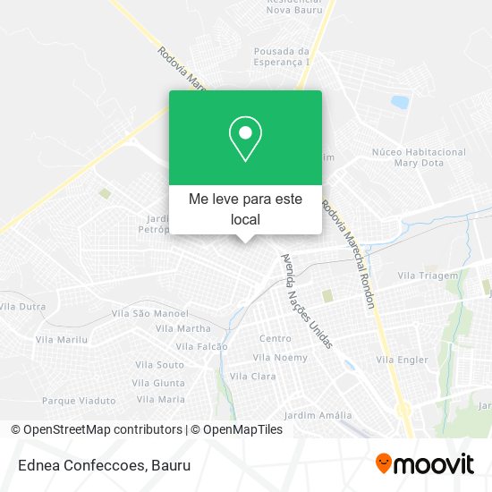 Ednea Confeccoes mapa