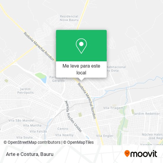 Arte e Costura mapa