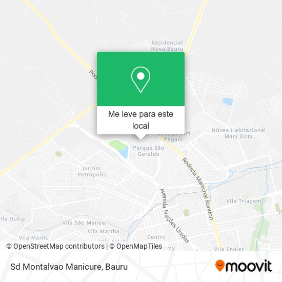 Sd Montalvao Manicure mapa