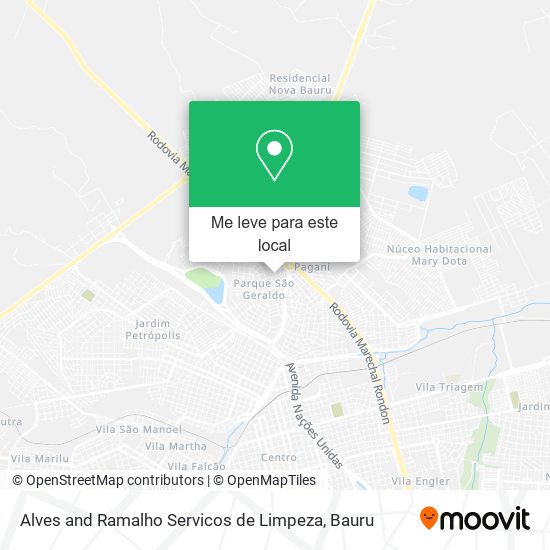 Alves and Ramalho Servicos de Limpeza mapa