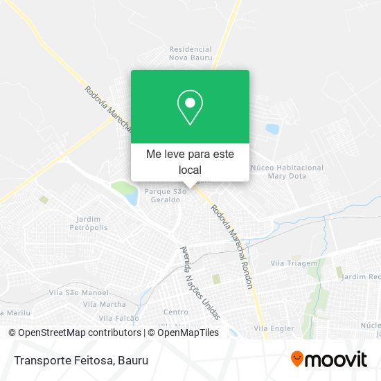 Transporte Feitosa mapa
