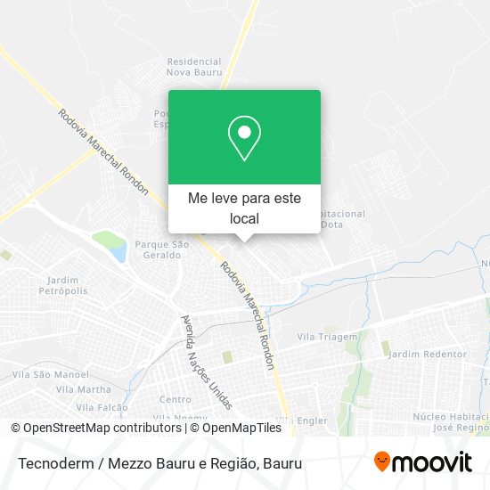 Tecnoderm / Mezzo Bauru e Região mapa