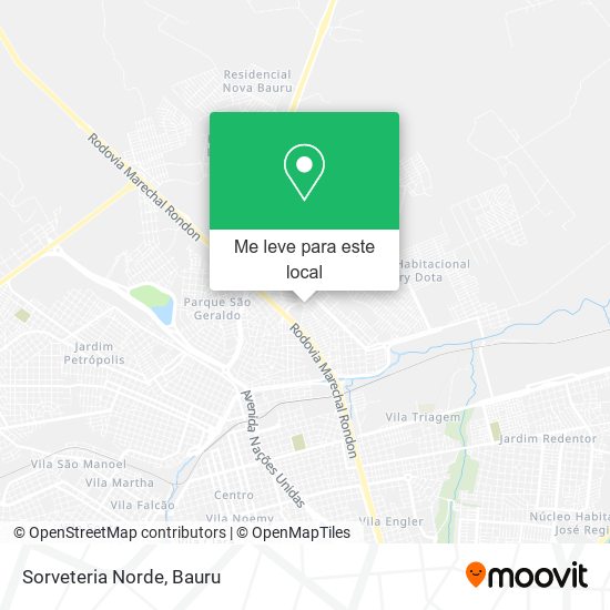 Sorveteria Norde mapa