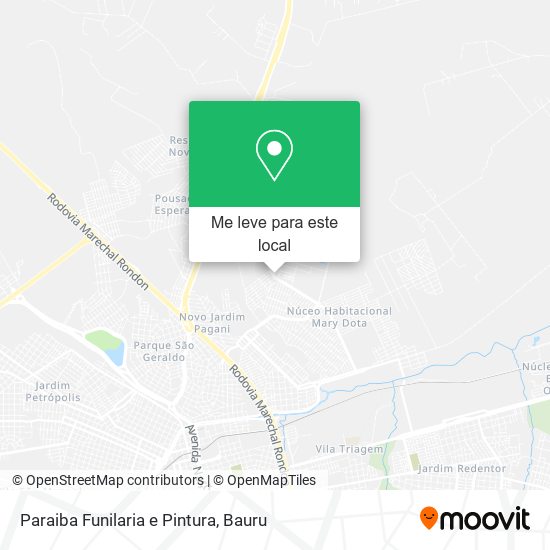 Paraiba Funilaria e Pintura mapa