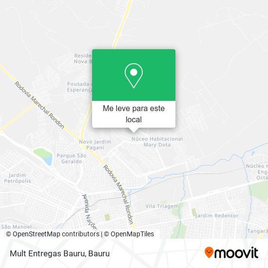 Mult Entregas Bauru mapa