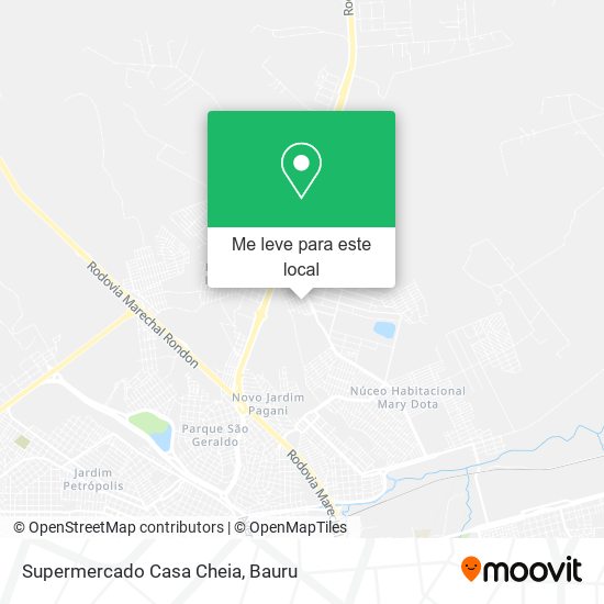 Supermercado Casa Cheia mapa