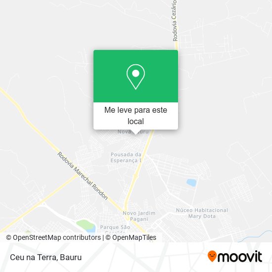 Ceu na Terra mapa