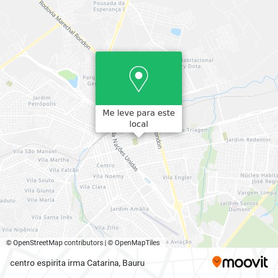 centro espirita irma Catarina mapa