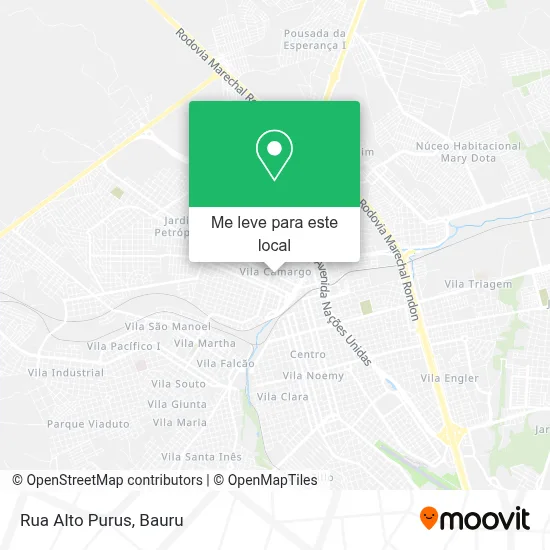 Rua Alto Purus mapa