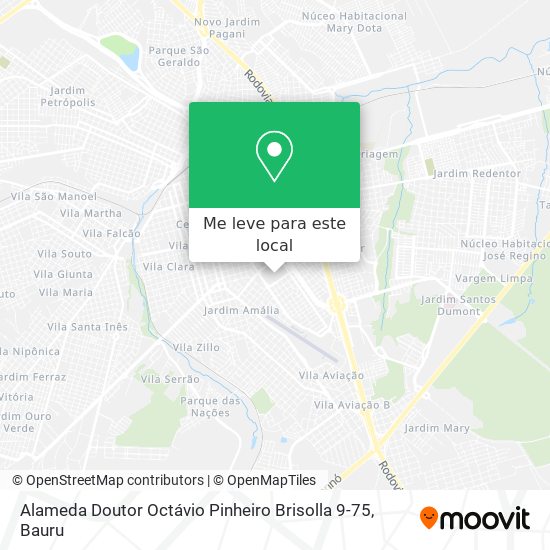 Alameda Doutor Octávio Pinheiro Brisolla 9-75 mapa