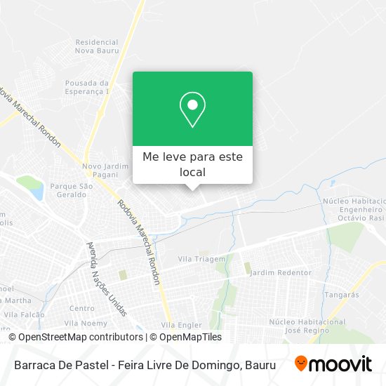 Barraca De Pastel - Feira Livre De Domingo mapa