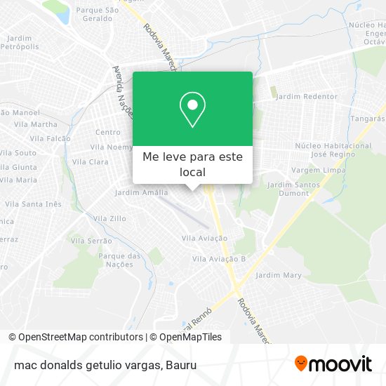 mac donalds getulio vargas mapa
