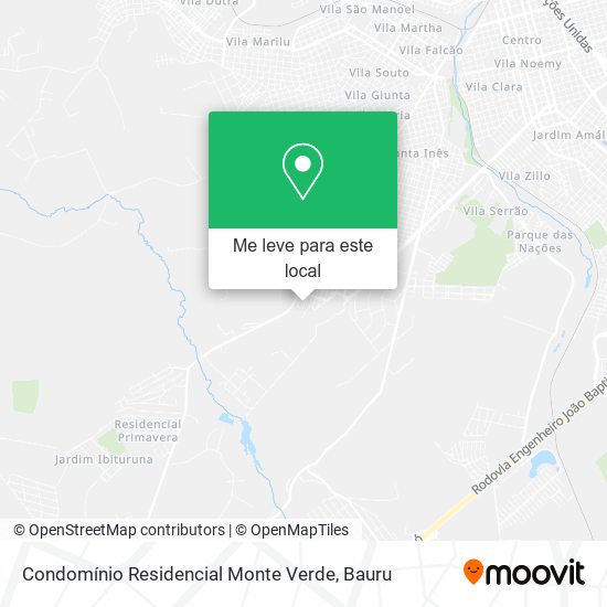 Condomínio Residencial Monte Verde mapa