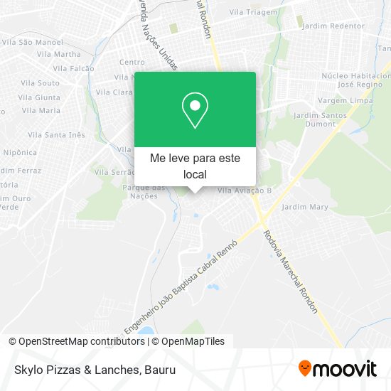 Skylo Pizzas & Lanches mapa