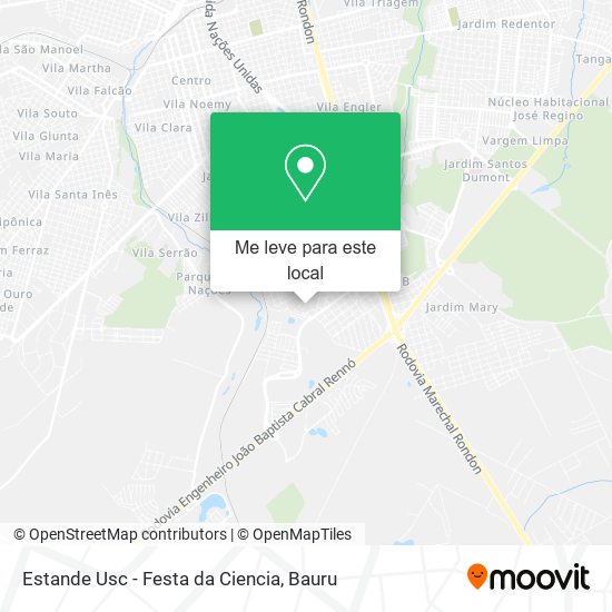 Estande Usc - Festa da Ciencia mapa