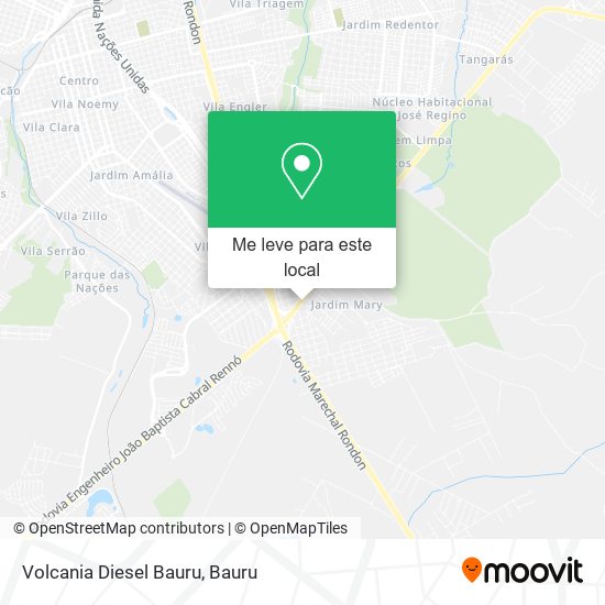 Volcania Diesel Bauru mapa