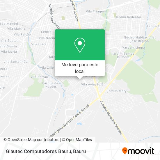 Glautec Computadores Bauru mapa