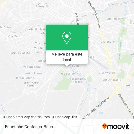Espetinho Confança mapa