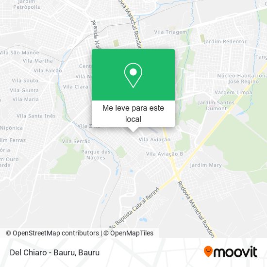 Del Chiaro - Bauru mapa