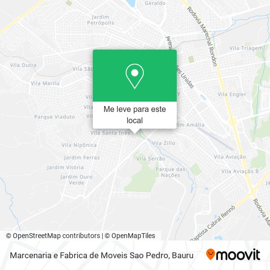 Marcenaria e Fabrica de Moveis Sao Pedro mapa