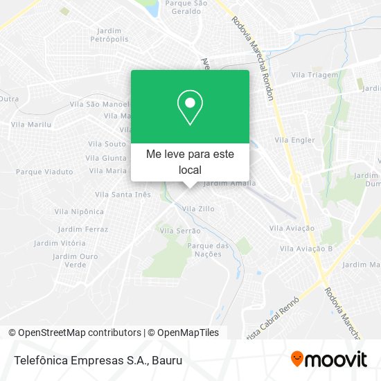 Telefônica Empresas S.A. mapa