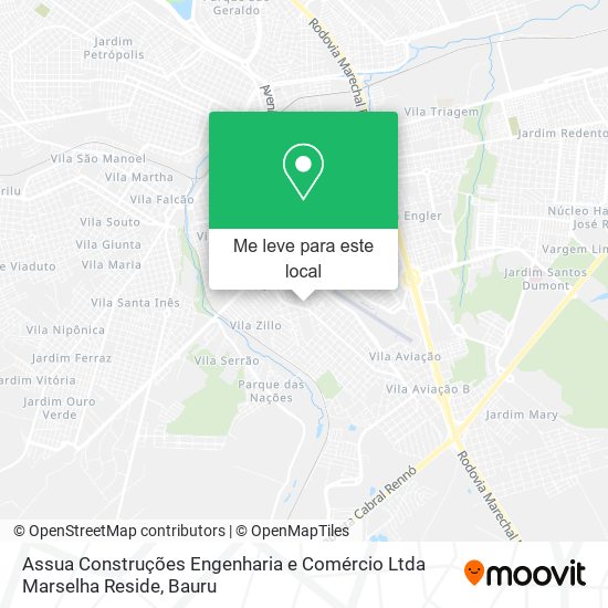 Assua Construções Engenharia e Comércio Ltda Marselha Reside mapa