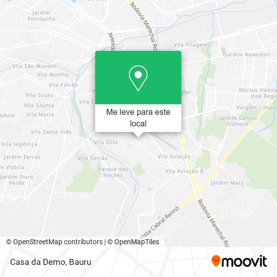 Casa da Demo mapa