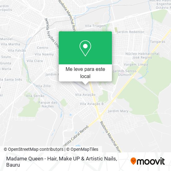 Madame Queen - Hair, Make UP & Artistic Nails mapa