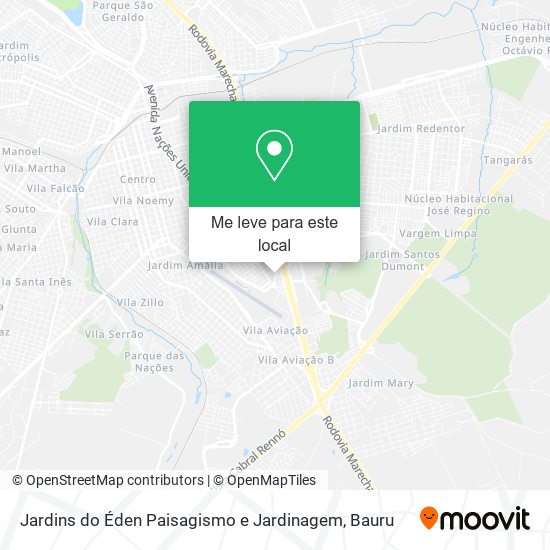 Jardins do Éden Paisagismo e Jardinagem mapa