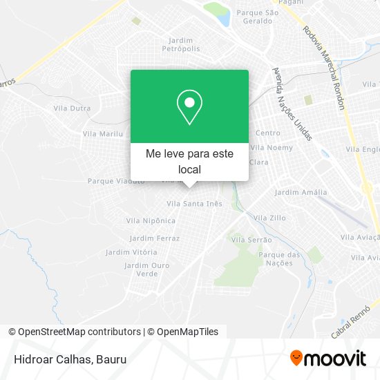 Hidroar Calhas mapa