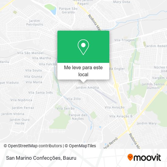 San Marino Confecções mapa