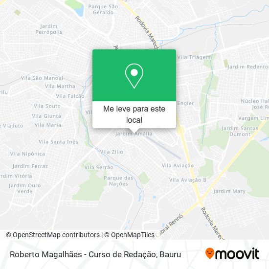 Roberto Magalhães - Curso de Redação mapa