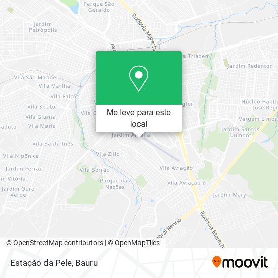Estação da Pele mapa