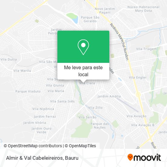 Almir & Val Cabeleireiros mapa