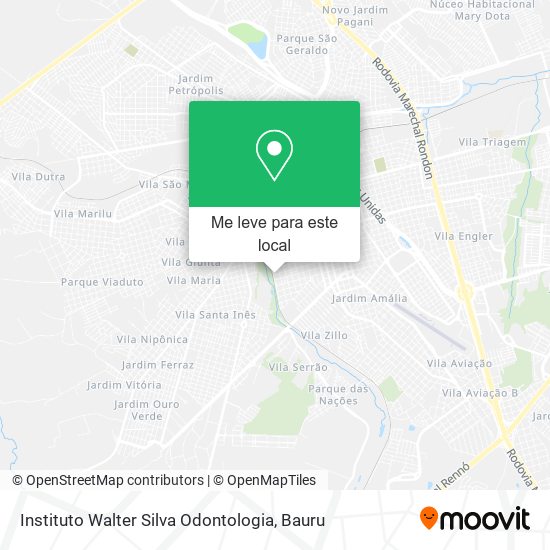 Instituto Walter Silva Odontologia mapa