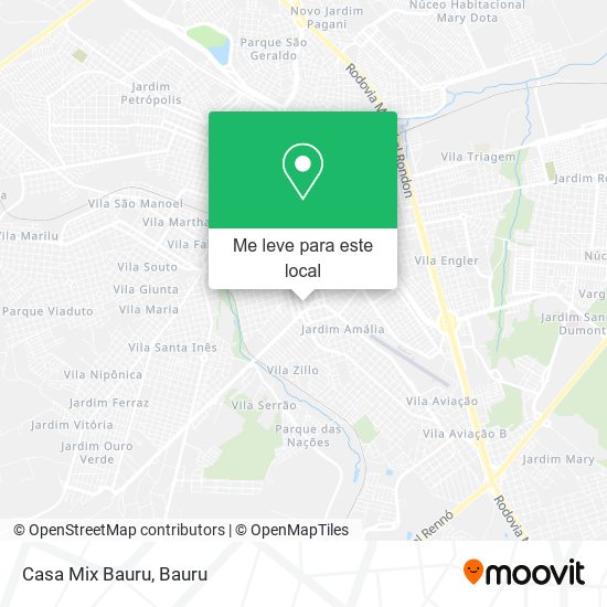 Casa Mix Bauru mapa