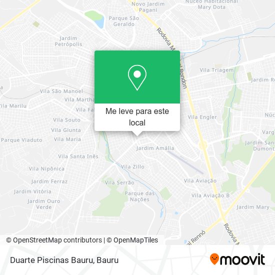 Duarte Piscinas Bauru mapa