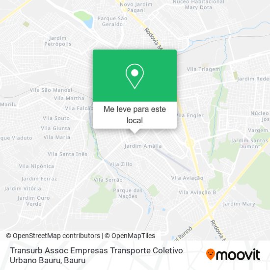 Transurb Assoc Empresas Transporte Coletivo Urbano Bauru mapa